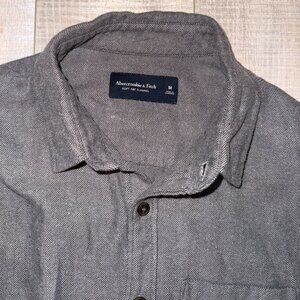 Abercrombie  & Fitch Soft Flanel Mens Medium Grey